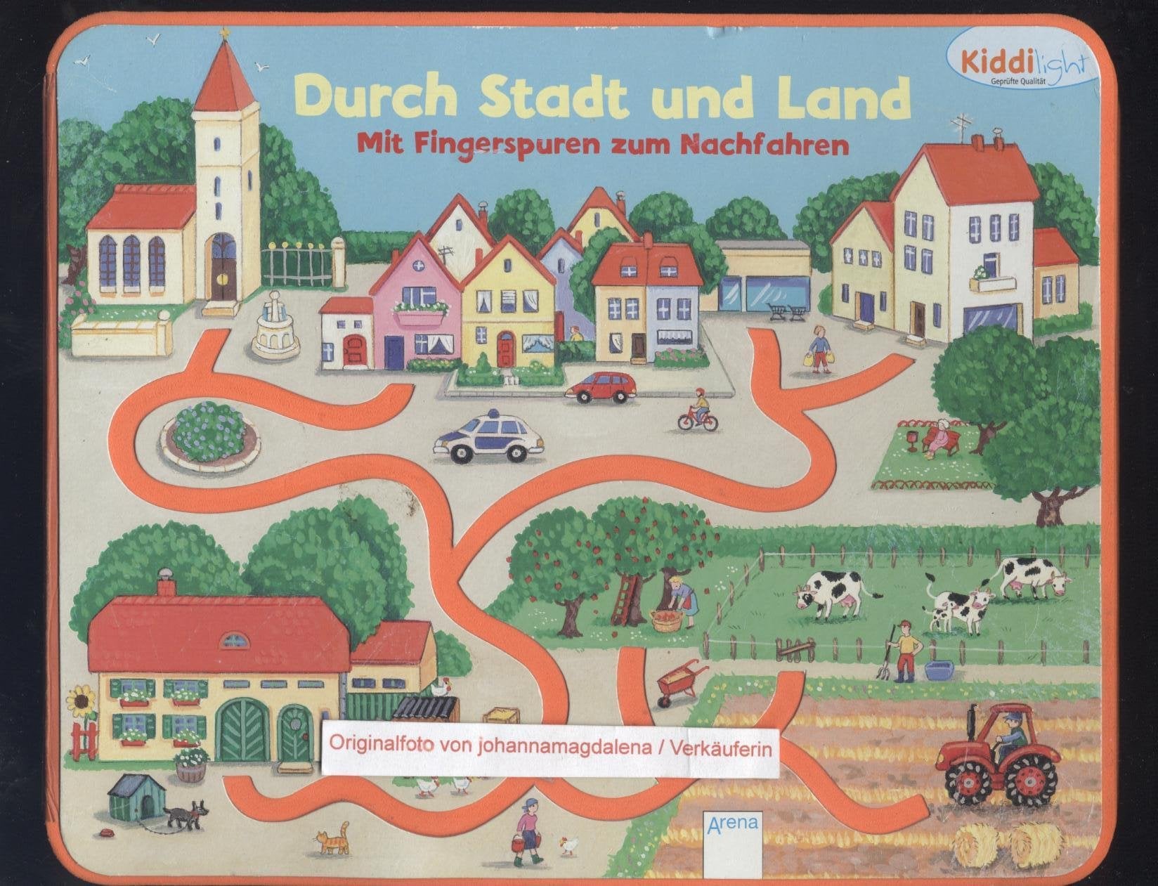 Durch Stadt und Land: Mit Fingerspuren zum Nachfahren (Kiddilight) Children's books