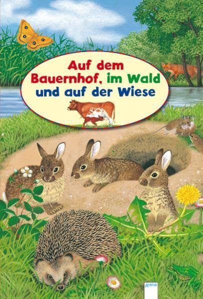 Auf dem Bauernhof, im Wald und auf der Wiese (Pappbilderbuch) Children's books