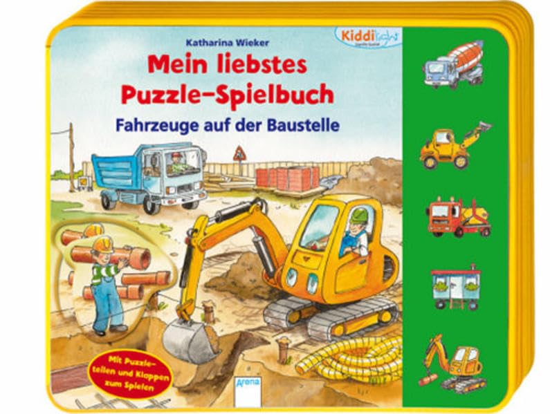 Mein liebstes Puzzle-Spielbuch. Fahrzeuge auf der Baustelle Tiptoi & Games