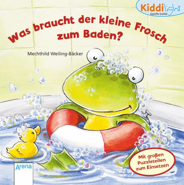 Was braucht der kleine Frosch zum Baden?: Mit großen Puzzleteilen zum Einsetzen Children's books