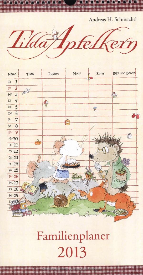 Tilda Apfelkern - Familienplaner 2013 Children's books