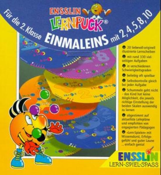Ensslin Lernpuck, Übungsscheiben, Einmaleins mit 2, 4, 5, 8, 10 book