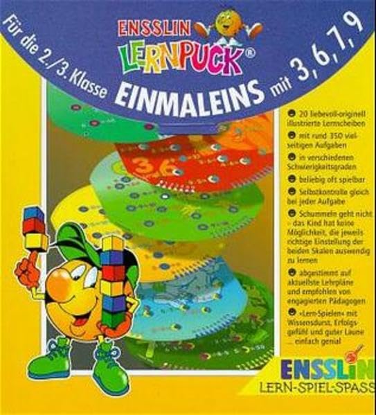 Ensslin Lernpuck, Übungsscheiben, Einmaleins mit 3, 6, 7, 9 book