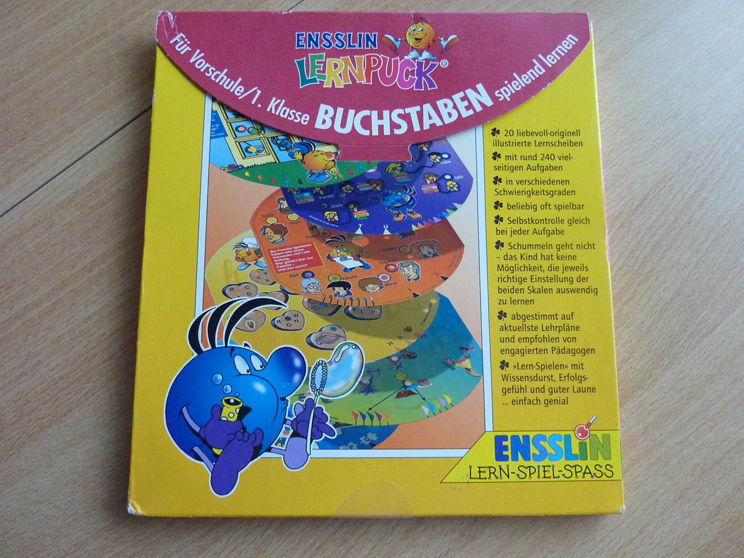 Ensslin Lernpuck, Übungsscheiben, Buchstaben spielend lernen book
