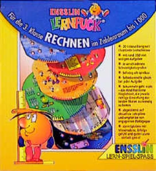 Ensslin Lernpuck, Übungsscheiben, Rechnen in Zahlen bis 1000 Leisure & Fun