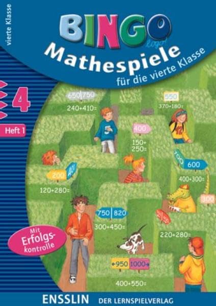Mathespiele 4, Heft 1: Mit Erfolgskontrolle Leisure & Fun