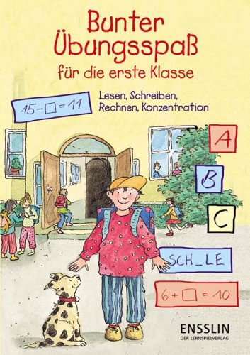 Bunter Übungsspass für die 1. Klasse. Lesen, Schreiben, Rechnen, Konzentration Leisure, Home & Garden