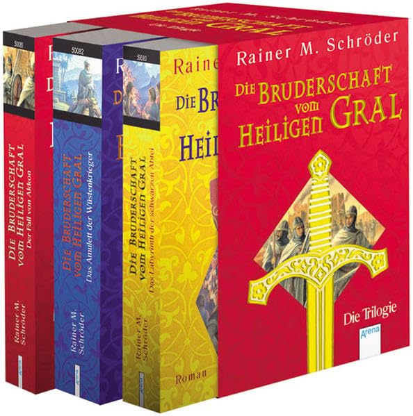 Die Bruderschaft vom Heiligen Gral - Band 1-3: Der Fall von Akkon; Das Amulett der Wüstenkrieger; Das Labyrinth der schwarzen Abtei Fantasy & Sci-Fi