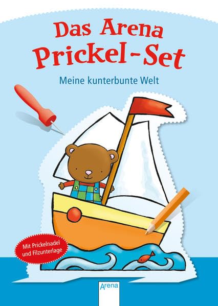 Meine kunterbunte Welt: Das Arena Prickel-Set. Mit Filzmatte und Prickelnadel Aufstellfiguren ausstanzen ab 4 Jahren Non-fiction