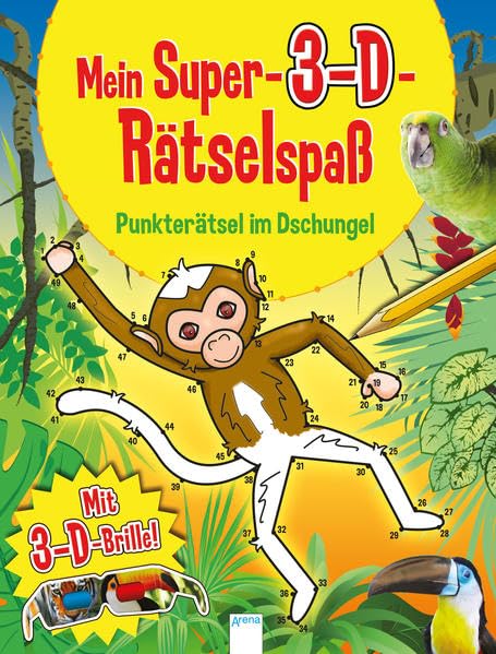 Punkterätsel im Dschungel: Mein Super-3-D-Rätselspaß: Mit 3-D-Brille Non-fiction