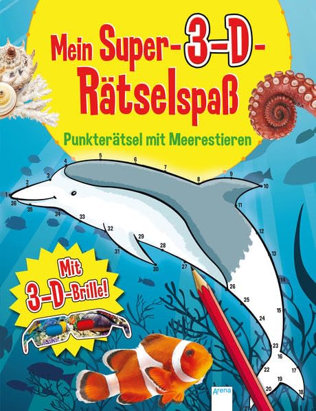 Punkterätsel mit Meerestieren: Mein Super-3-D-Rätselspaß: Mit 3-D-Brille! Non-fiction