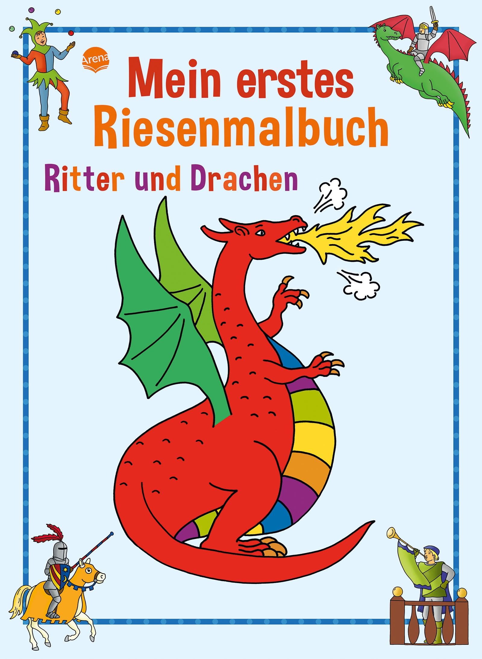 Ritter und Drachen. Mein erstes Riesenmalbuch. Hobbies & Crafts
