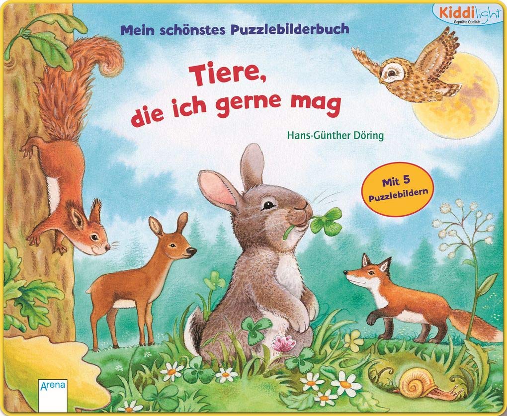 Kiddilight. Tiere, die ich gerne mag: Mein schönstes Puzzlebilderbuch Tiptoi & Games