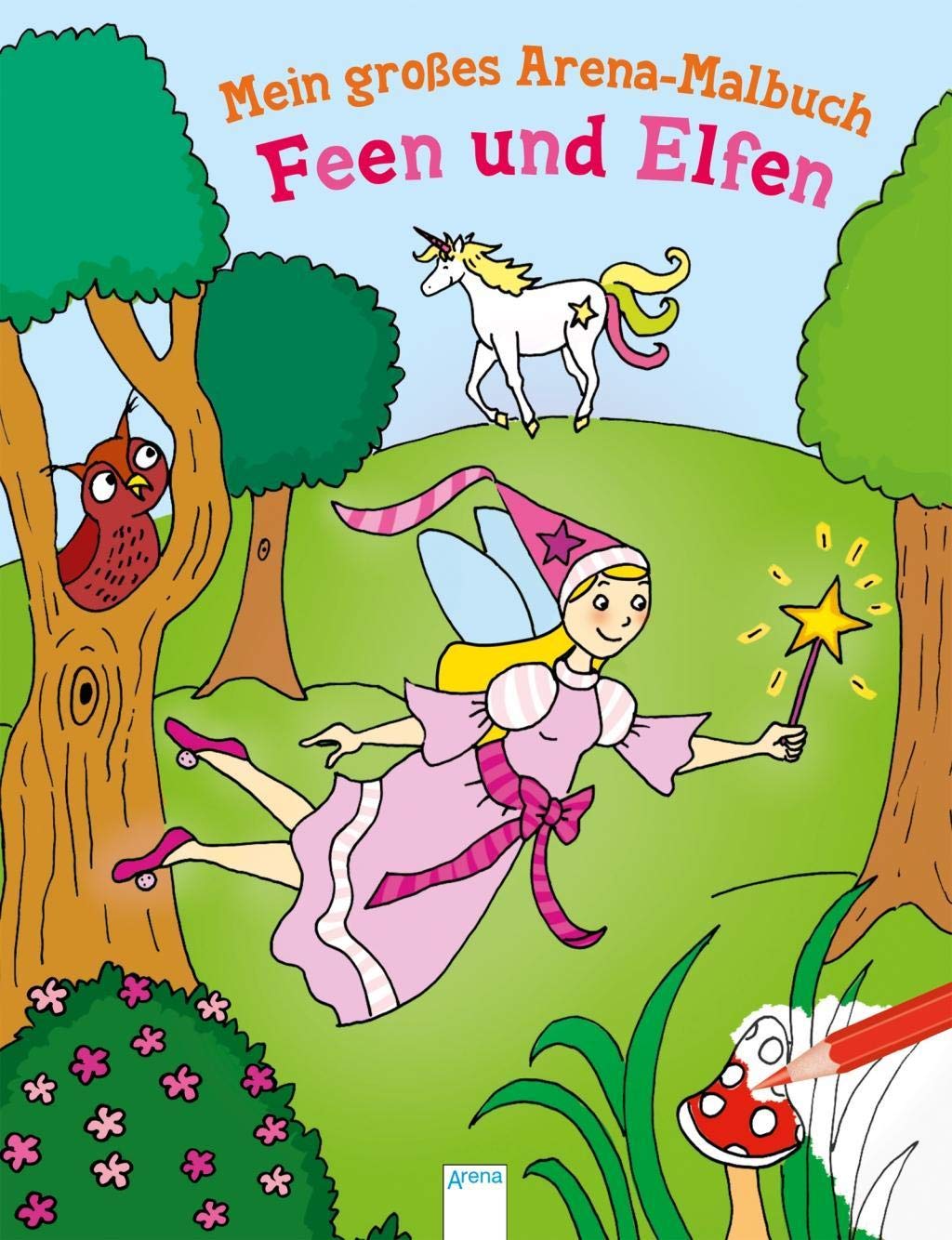 Mein großes Arena Malbuch. Feen und Elfen Non-fiction