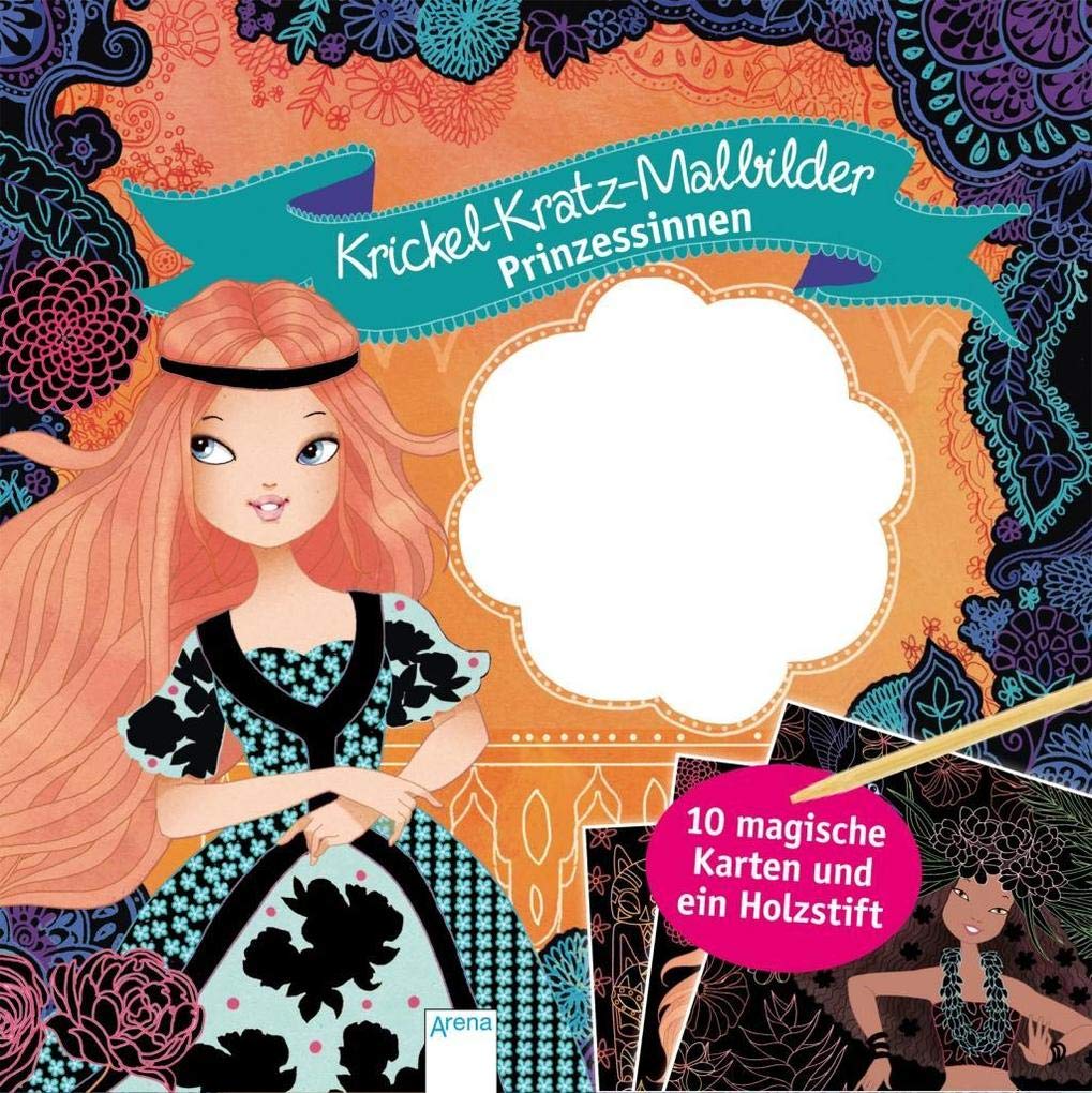 Krickel-Kratz-Malbilder. Prinzessinnen: 10 magische Karten und ein Holzstift Tiptoi & Games