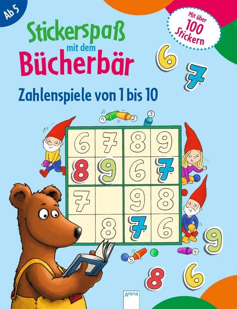 Stickerspaß mit dem Bücherbär. Zahlenspiele von 1 bis 10 Tiptoi & Games