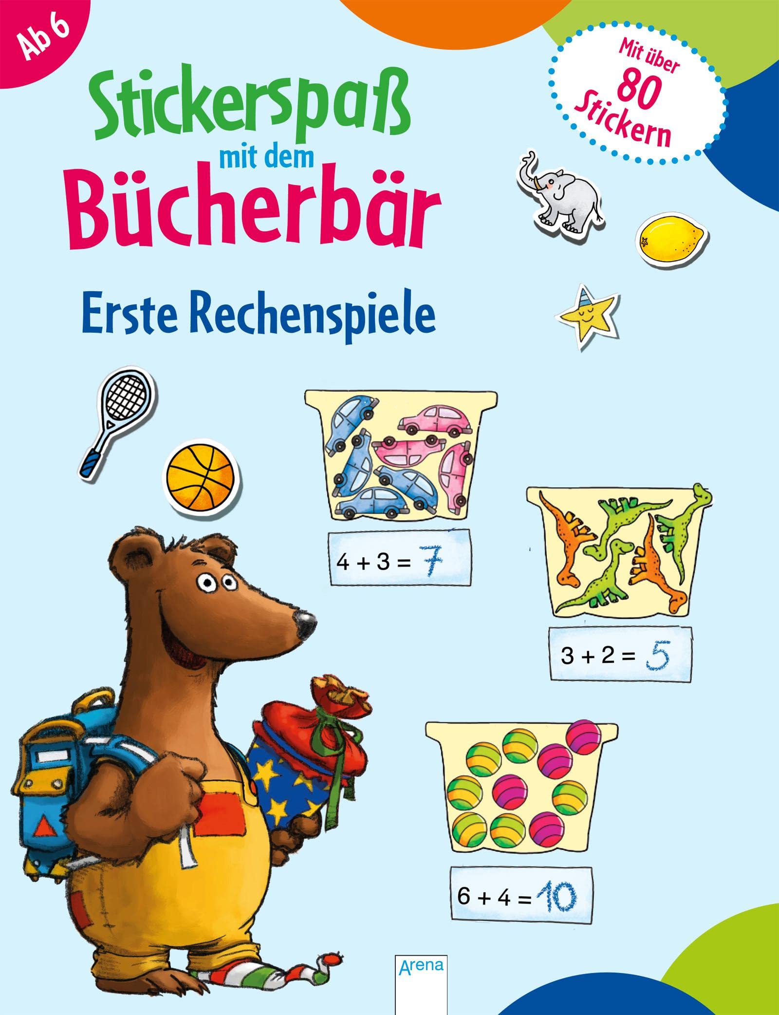 Stickerspaß mit dem Bücherbär. Erste Rechenspiele book