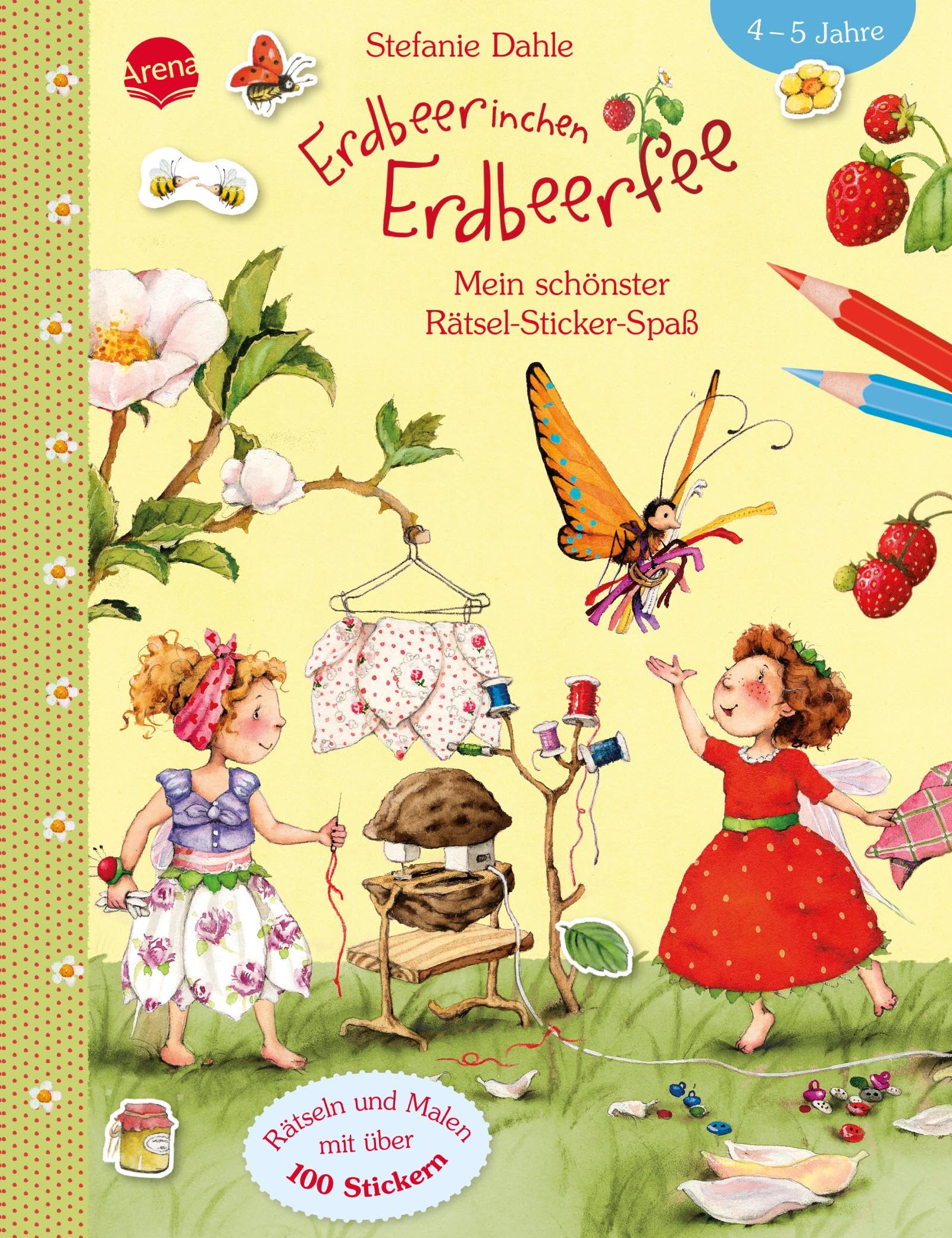 Erdbeerinchen Erdbeerfee. Mein schönster Rätsel-Sticker-Spaß: Rätseln und Malen mit über 100 Stickern Non-fiction