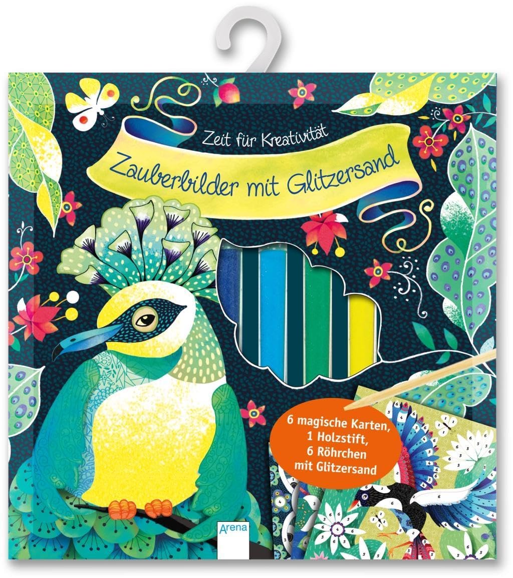 Zauberbilder mit Glitzersand: Zeit für Kreativität / 6 Röhrchen mit Glitzersand book