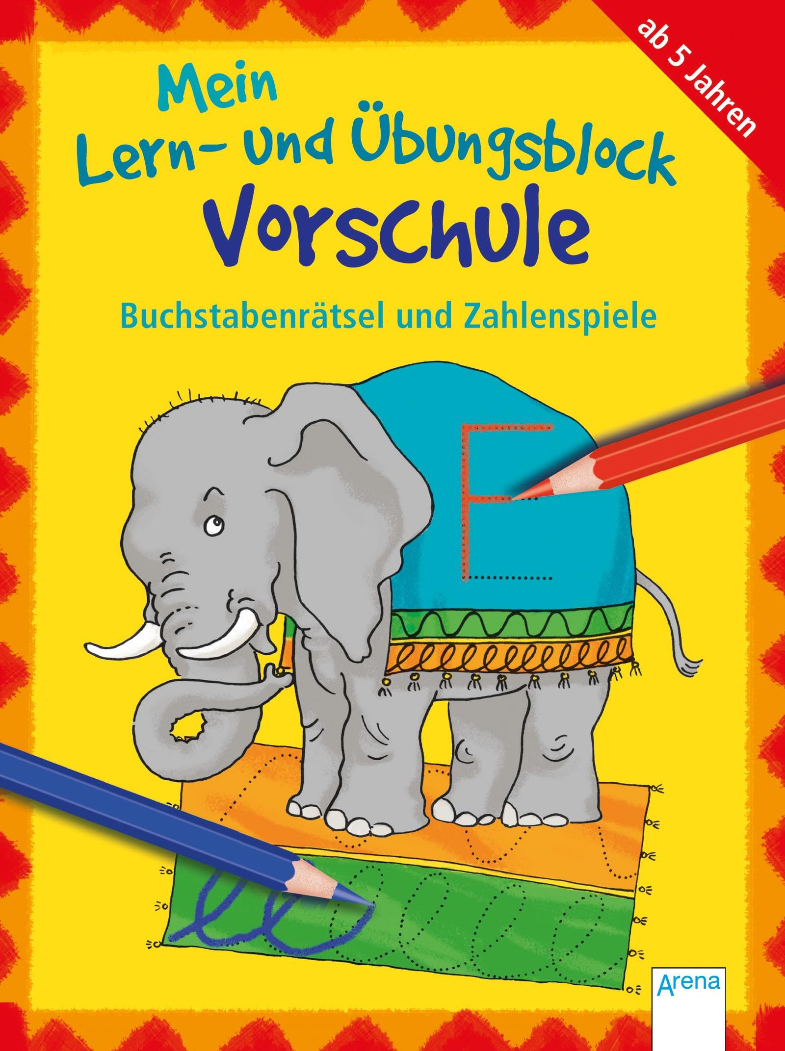 Buchstabenrätsel und Zahlenspiele: Mein Lern- und Übungsblock VORSCHULE (Kleine Rätsel und Übungen für Vorschulkinder) Non-fiction
