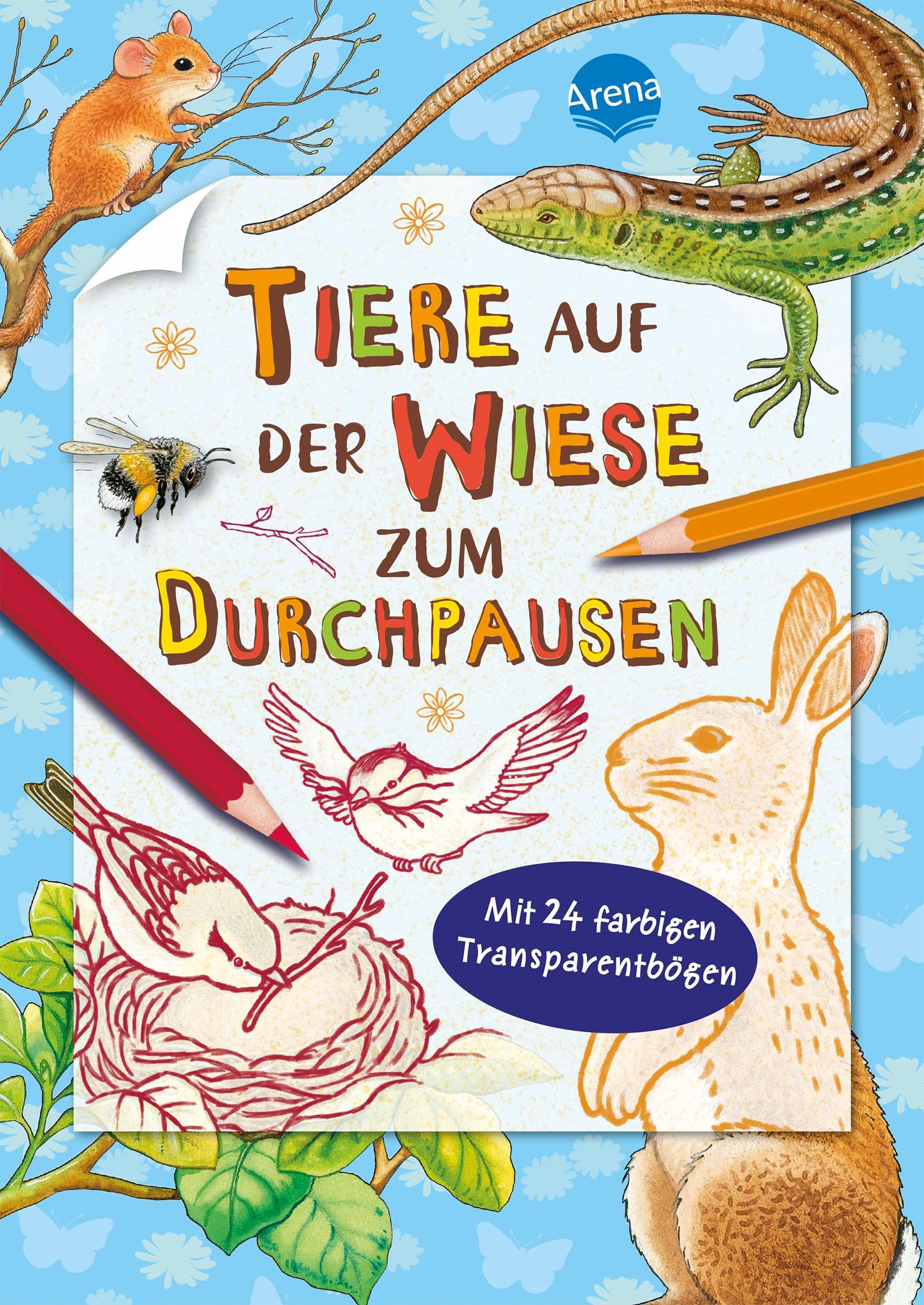 Tiere auf der Wiese zum Durchpausen Non-fiction