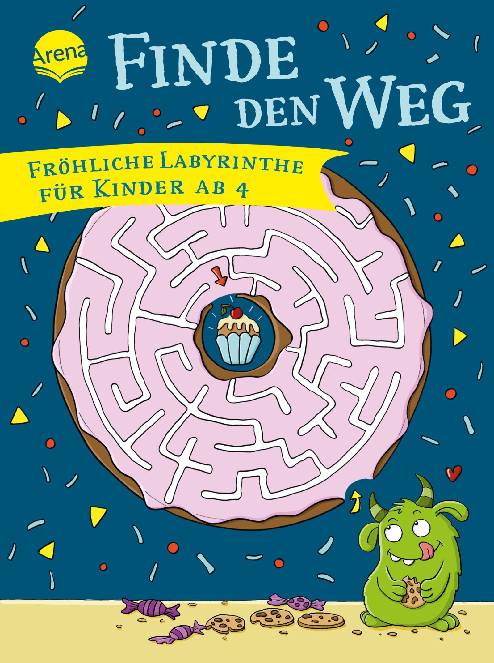 Finde den Weg. Fröhliche Labyrinthe für Kinder ab 4: Labyrinthe-Rätsel für Kindergartenkinder ab 4 Jahren Arts & Music