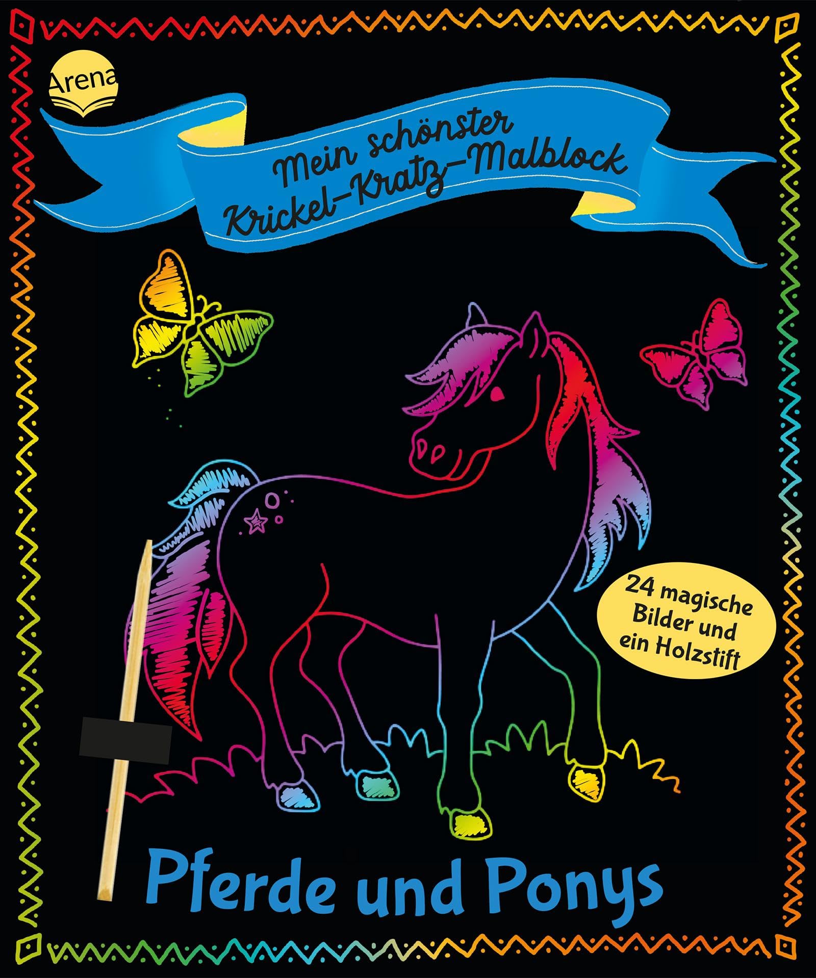 Mein schönster Krickel-Kratz-Malblock. Pferde und Ponys Non-fiction