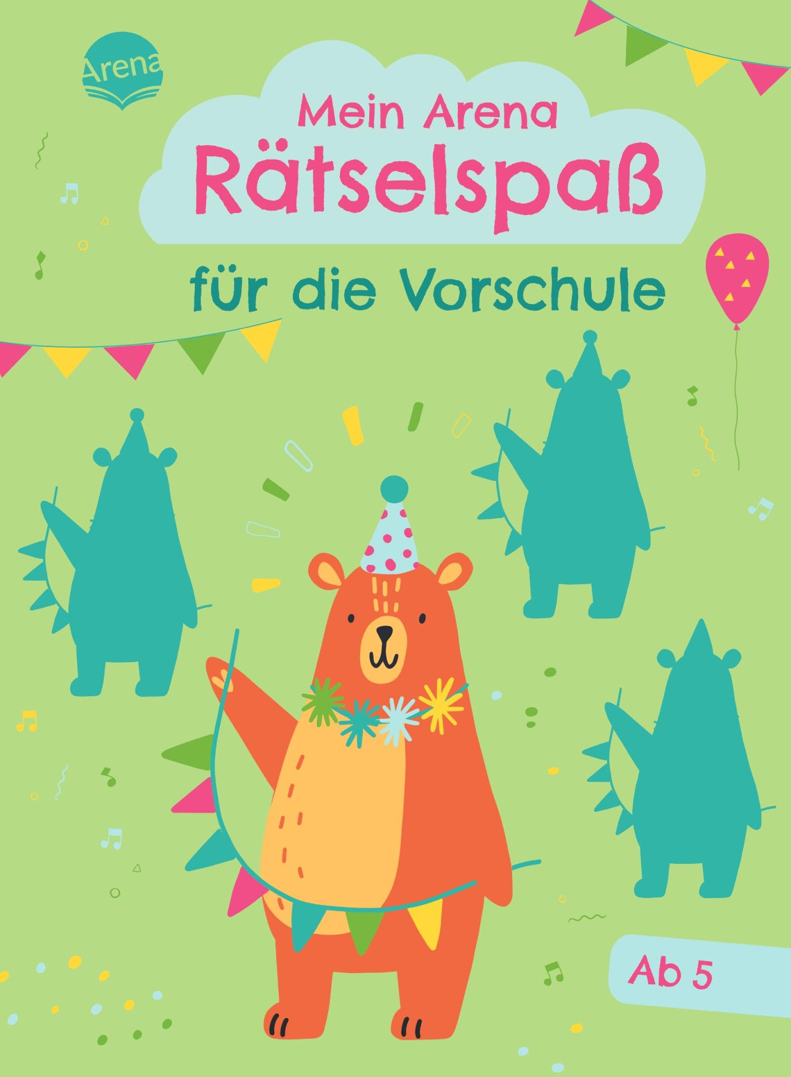 Mein Arena Rätselspaß für die Vorschule: Viele bunte Rätsel für Kinder ab 5 Jahren, Rätsel- und Malblock Leisure & Fun