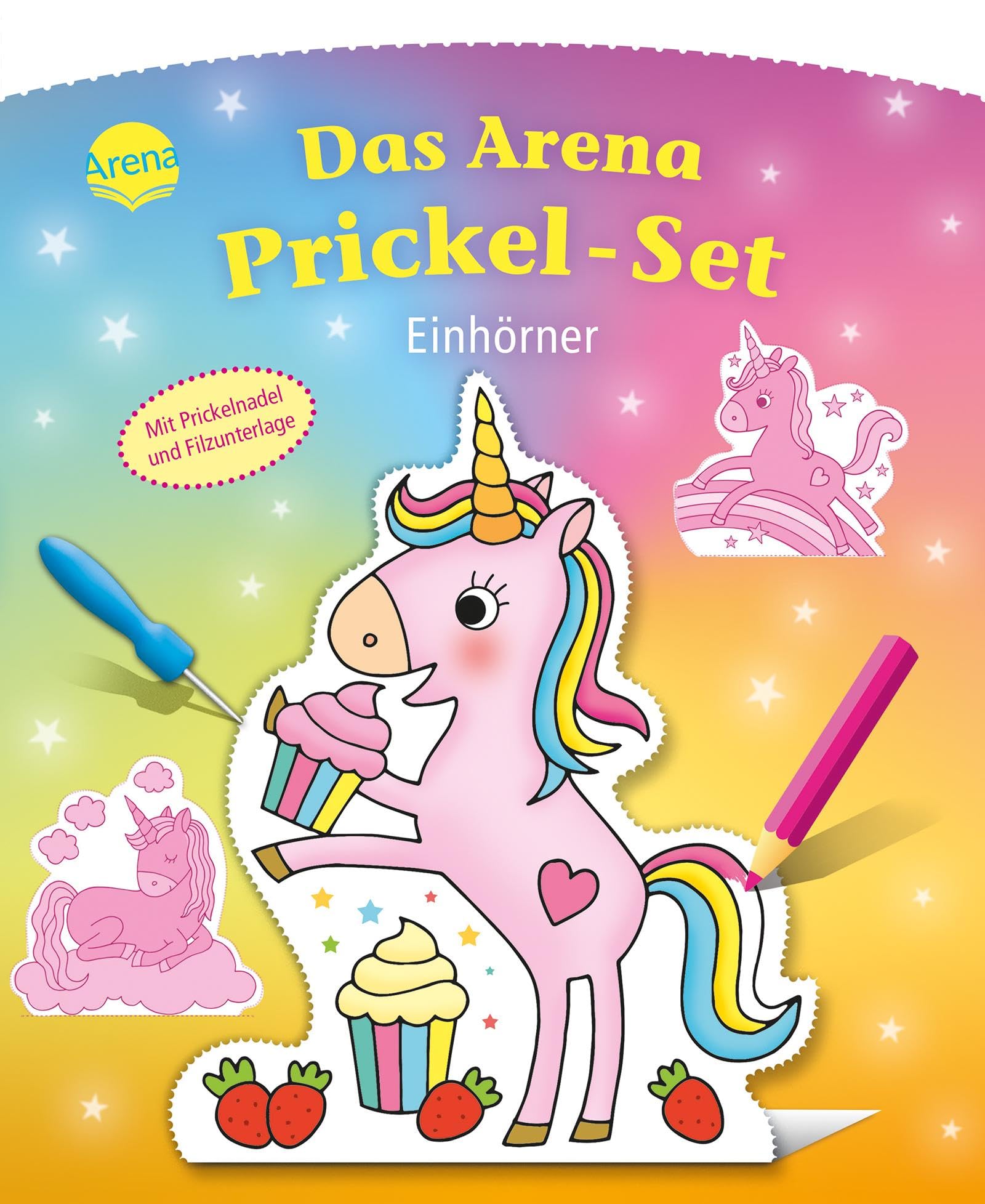 Das Arena Prickel-Set. Einhörner Arts & Music