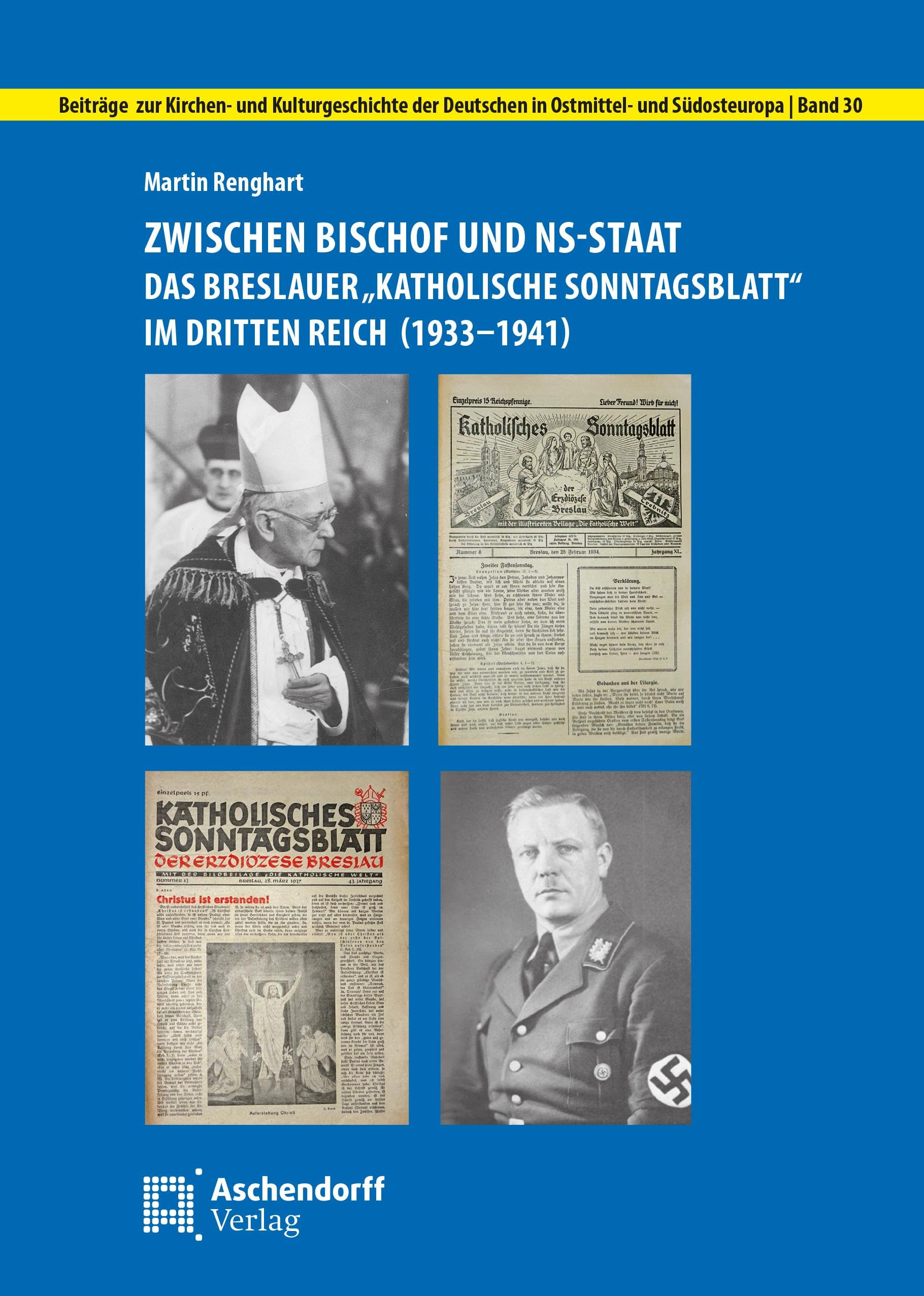 Zwischen Bischof und NS-Staat: Das Breslauer "Katholische Sonntagsblatt" im Dritten Reich (1933-1941) (Beiträge zur Kirchen- und Kulturgeschichte der Deutschen in Ostmittel- und Südosteuropa) Politics & History