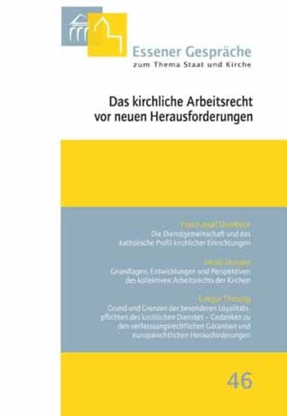 Essener Gespräche zum Thema Staat und Kirche, Band 46 Law