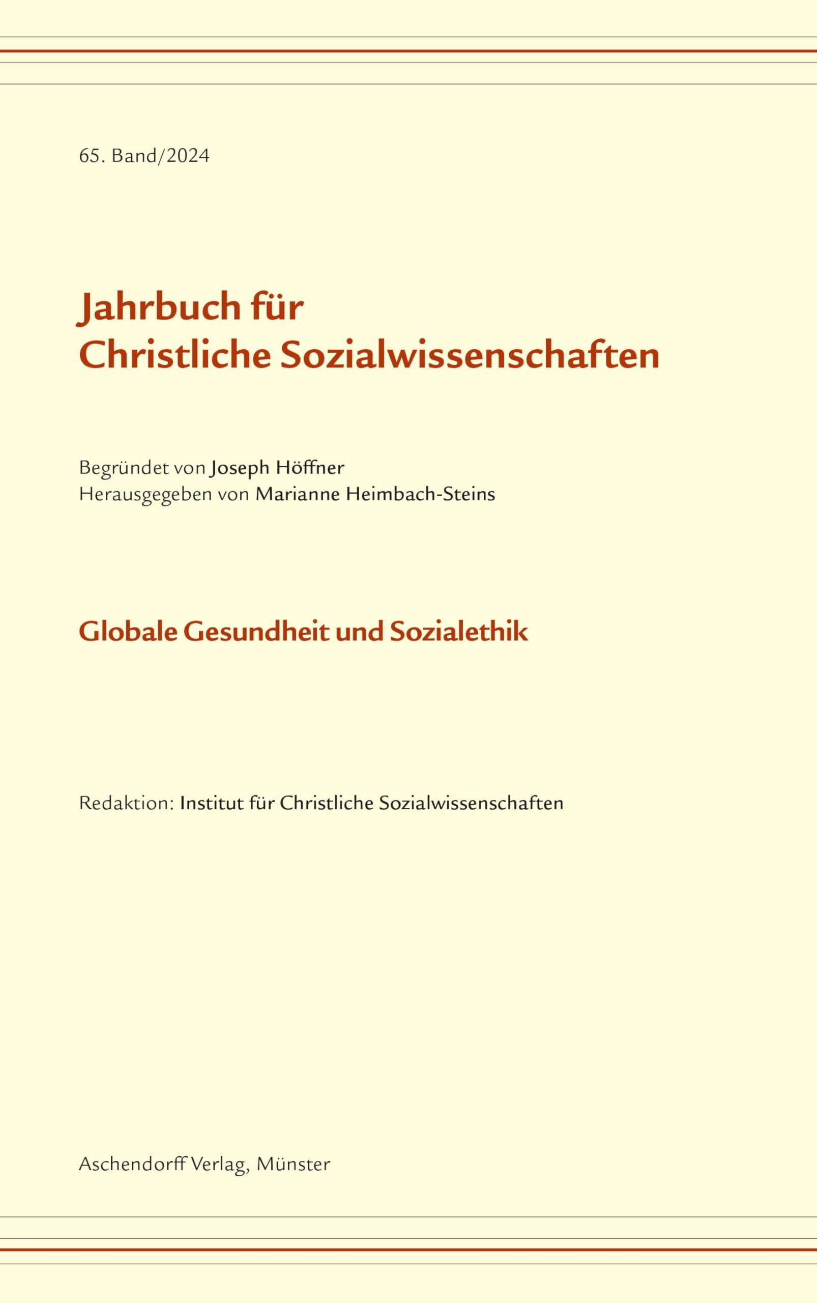 Jahrbuch für Christliche Sozialwissenschaften, 65. Band/2024 Religion & Esotericism