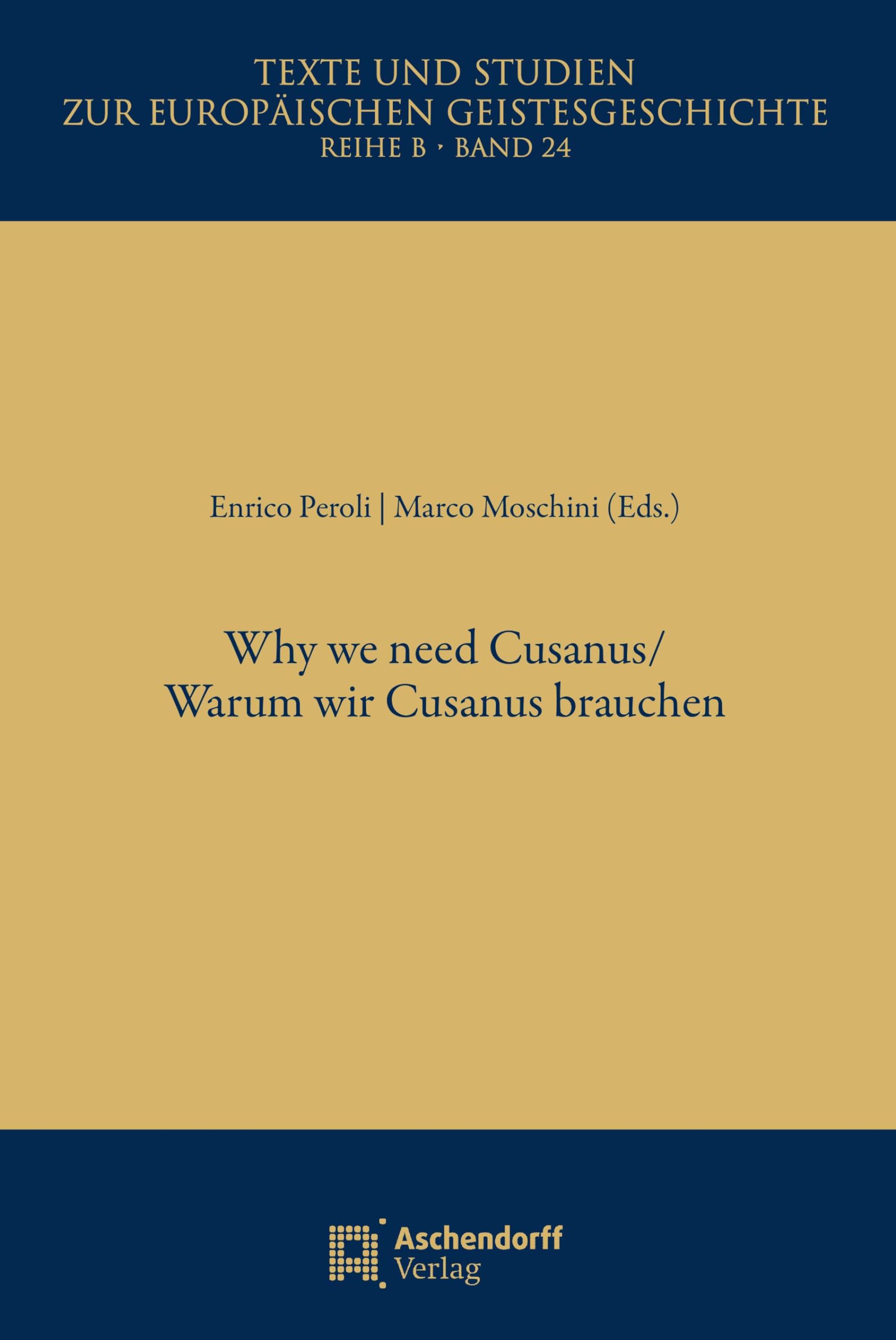 Why we Need Cusanus Religion & Esotericism