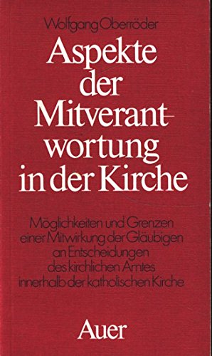 Aspekte der Mitverantwortung in der Kirche Books
