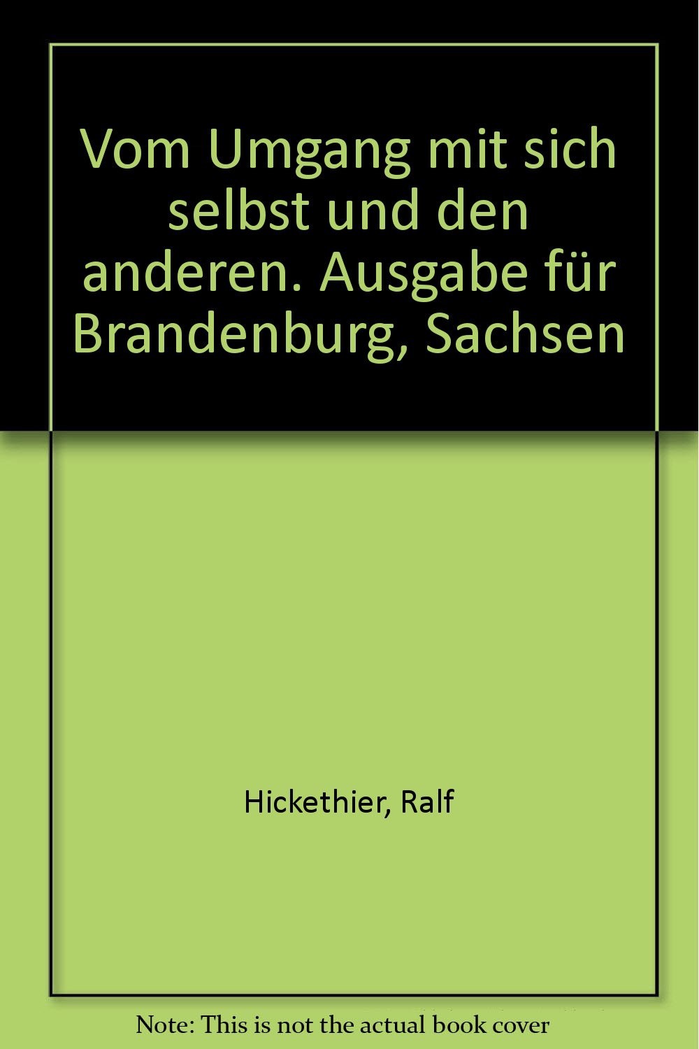 Vom Umgang mit sich selbst und den anderen Study Guides