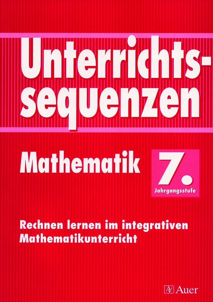 Product Image: Unterrichtssequenzen Mathematik, 7. Jahrgangsstufe