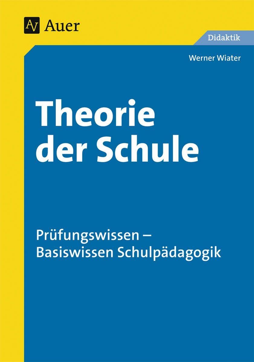 Theorie der Schule Learning & Reference Books