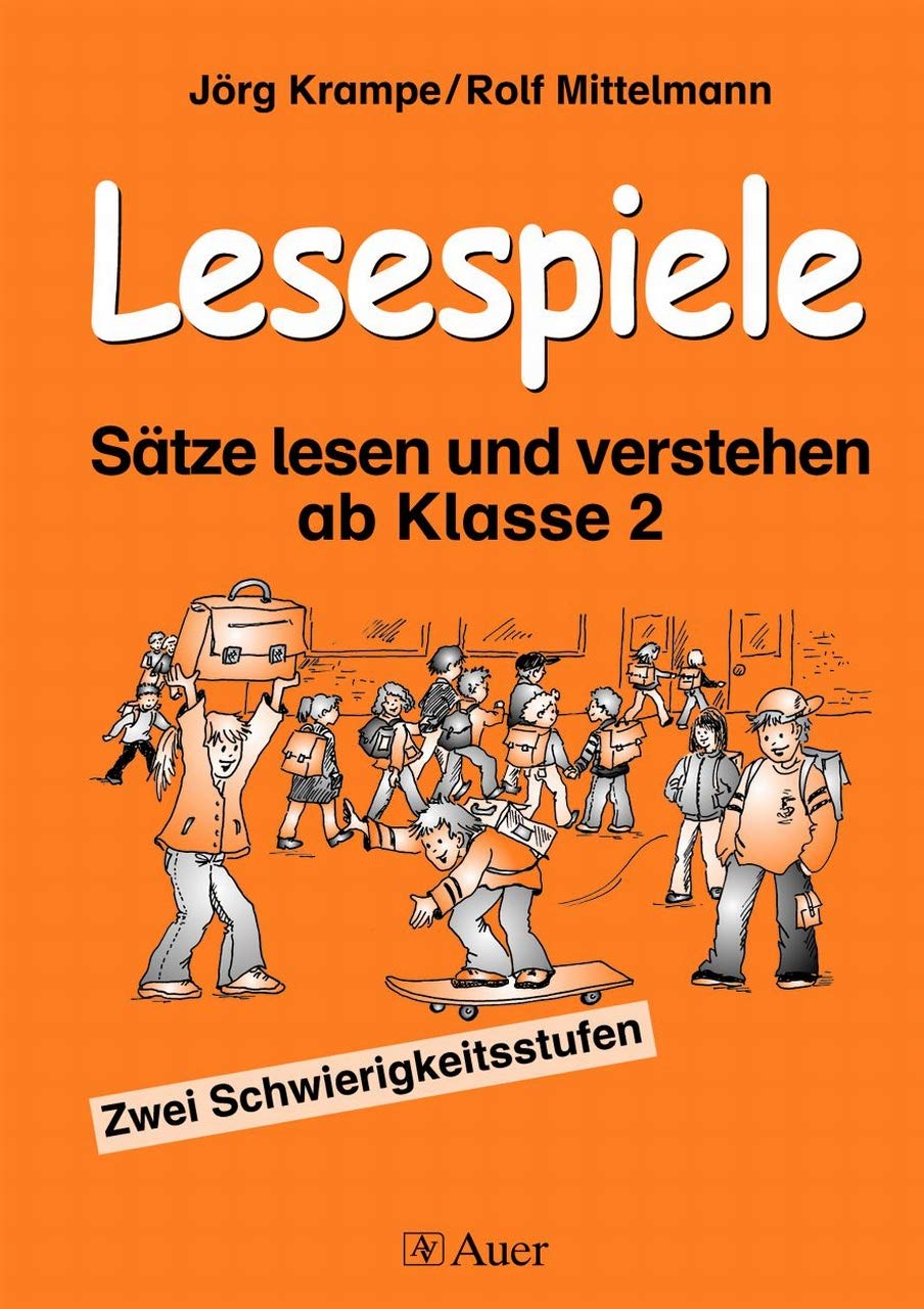 Lesespiele: Sätze lesen und verstehen ab Klasse 2, Zwei Schwierigkeitsstufen Study Guides