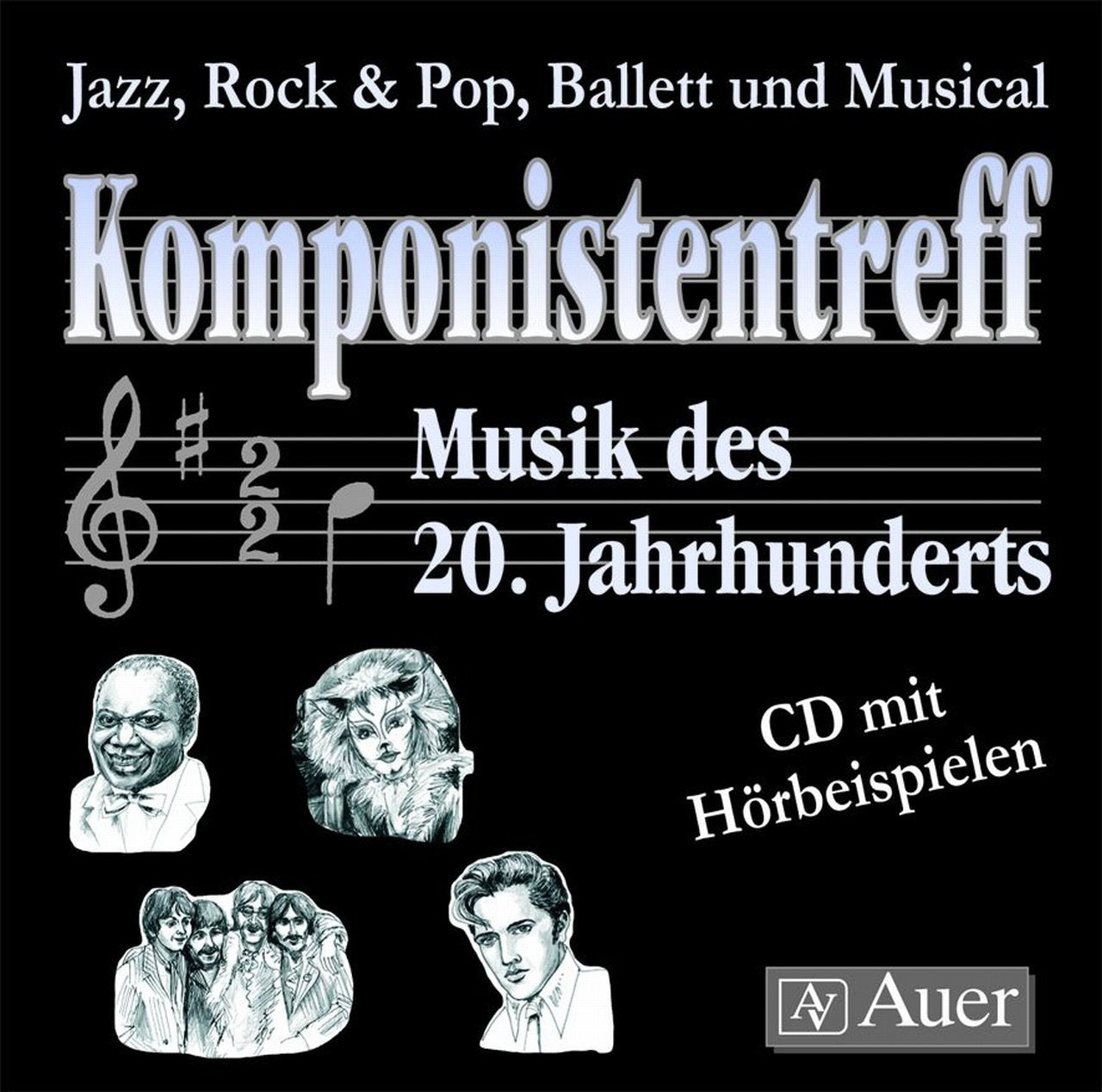 Komponistentreff - Musik des 20. Jahrhunderts (CD): Begleit-CD mit Hörbeispielen (5. bis 10. Klasse) Education & Training