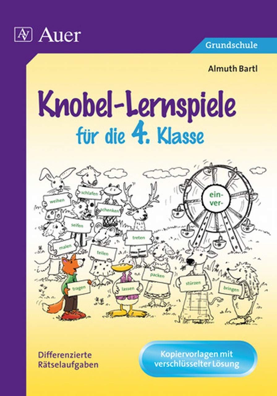 Knobel-Lernspiele für die 4. Klasse: Differenzierte Rätselaufgaben Professional & Reference Books