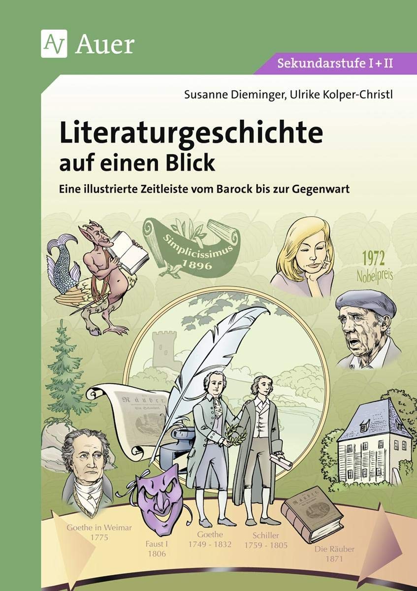 Literaturgeschichte auf einen Blick: Eine illustrierte Zeitleiste vom Barock bis zur Gegenwart (5. bis 13. Klasse) Poetry