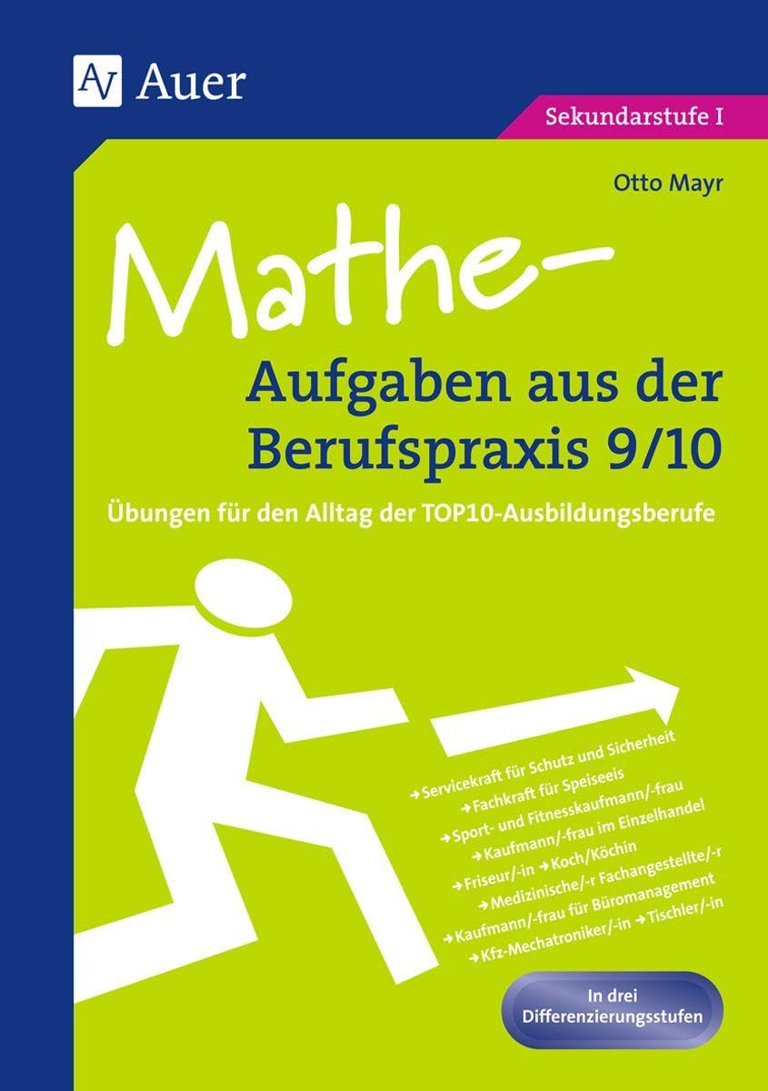 Mathe-Aufgaben aus der Berufspraxis 9/10 Business, Finance & Career