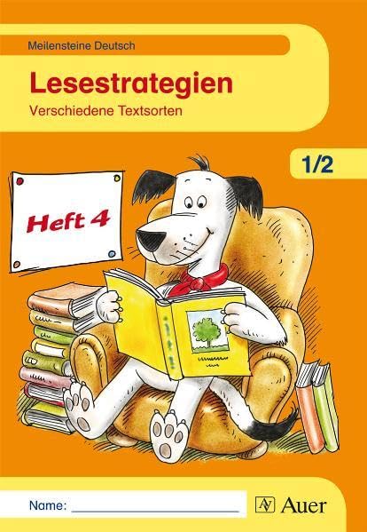 Meilensteine Deutsch 1./2. Schuljahr. Lesestrategien. Heft 4 Study Guides Books