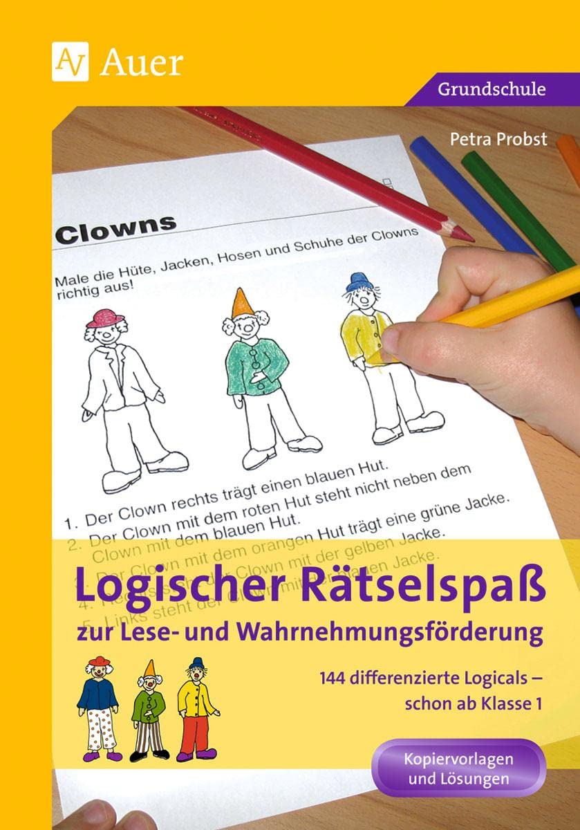Logischer Rätselspaß zur Lese- und Wahrnehmungsförderung General education