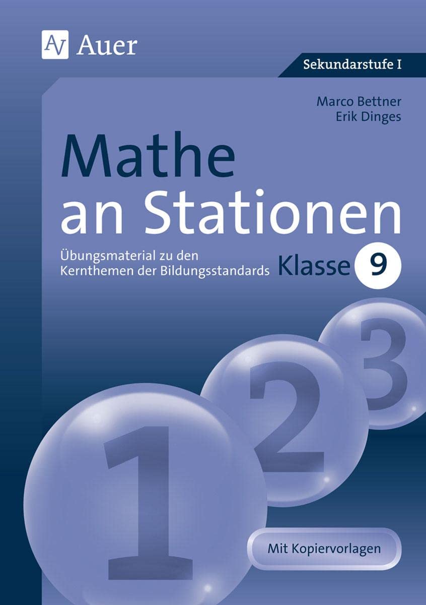 Product Image: Mathe an Stationen. Klasse 9