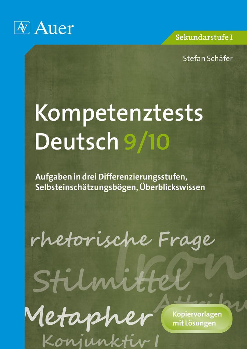 Product Image: Kompetenztests Deutsch, Klasse 9/10
