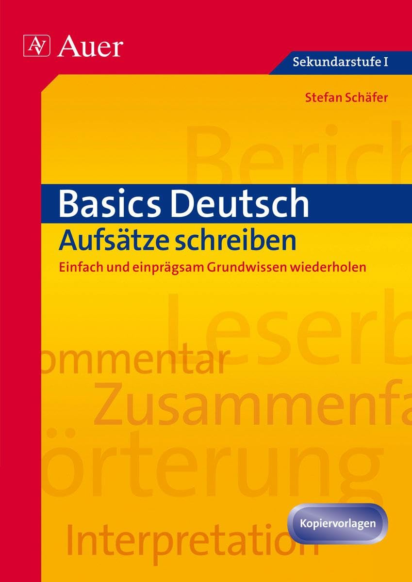 Basics Deutsch: Aufsätze schreiben Professional & Reference Books