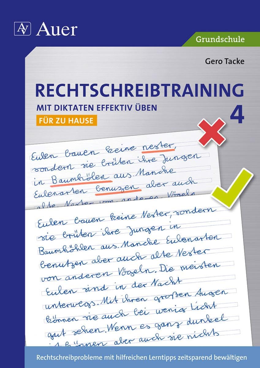 Rechtschreibtraining: Mit Diktaten effektiv üben 4 Professional & Reference Books