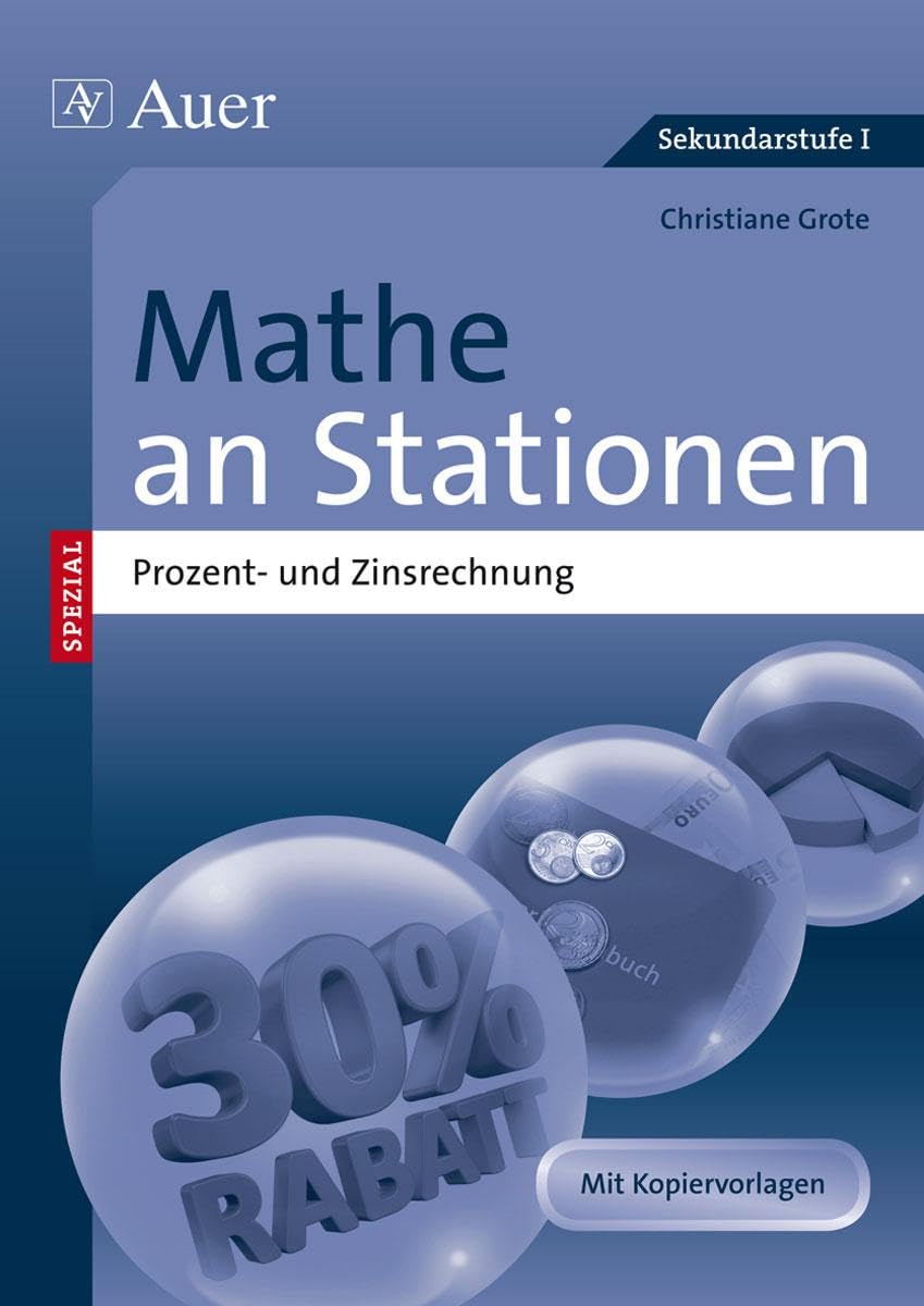 Mathe an Stationen Prozent- und Zinsrechnung Professional & Reference Books