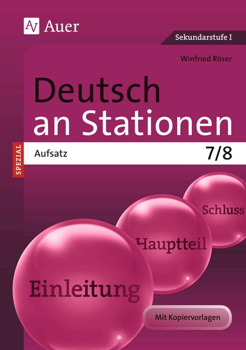Deutsch an Stationen Spezial Aufsatz 7-8 Professional & Reference Books